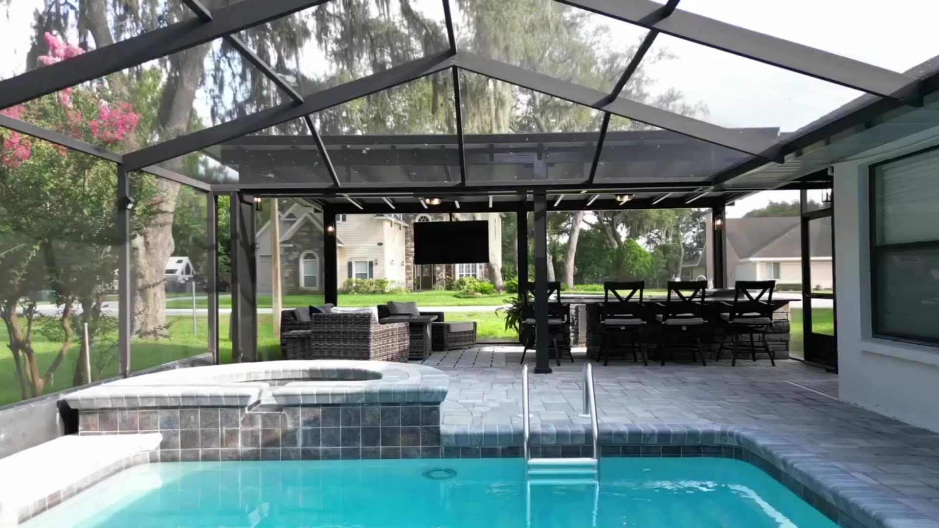 Pool Deck Remodel with Renaissance Pergola and Custom Outdoor Kitchen – Lakeland, FL